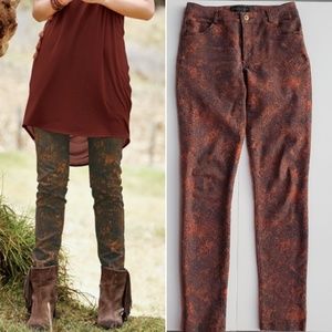 Peruvian Connection Printed Skinny Jeans